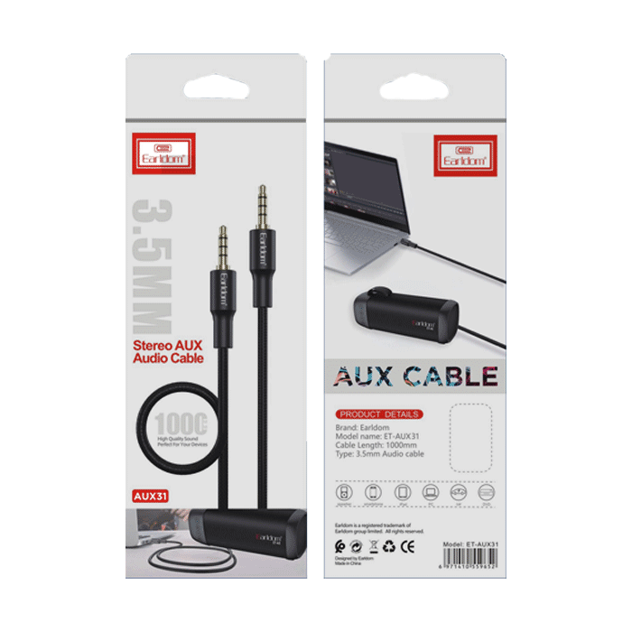 AUX Cable 1m AUX31 Braided