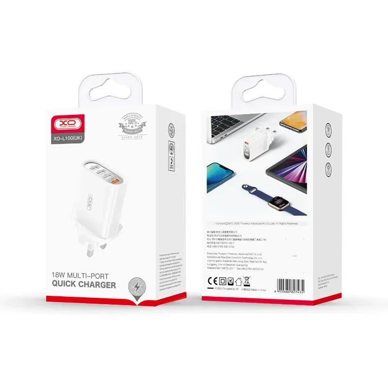 XO-L100 QC3.0+3USB 2.4A Charger