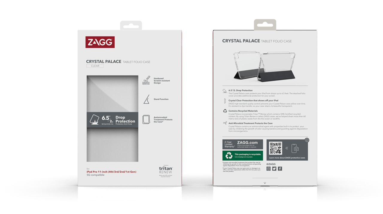 ZAGG Crystal Palace Folio Case For iPad 9th Gen