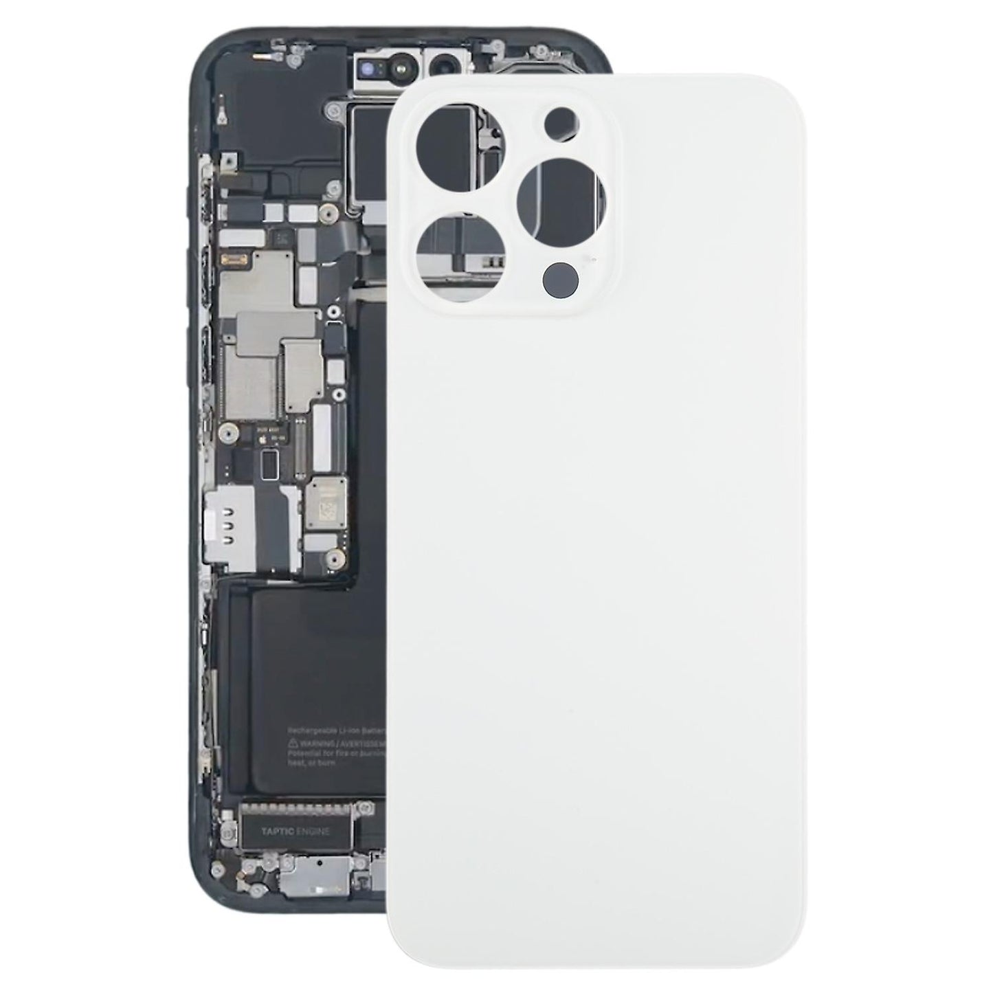 Battery Back Cover With Brackets For Apple iPhone 15 Pro (6.1) White Titanium