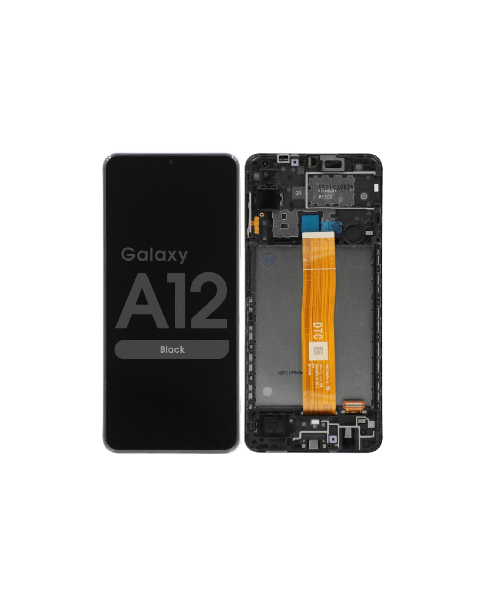 (Service Pack) LCD With Digitiser and Frame For Samsung Galaxy A12 (A125F)/ M12 (M127F) Black