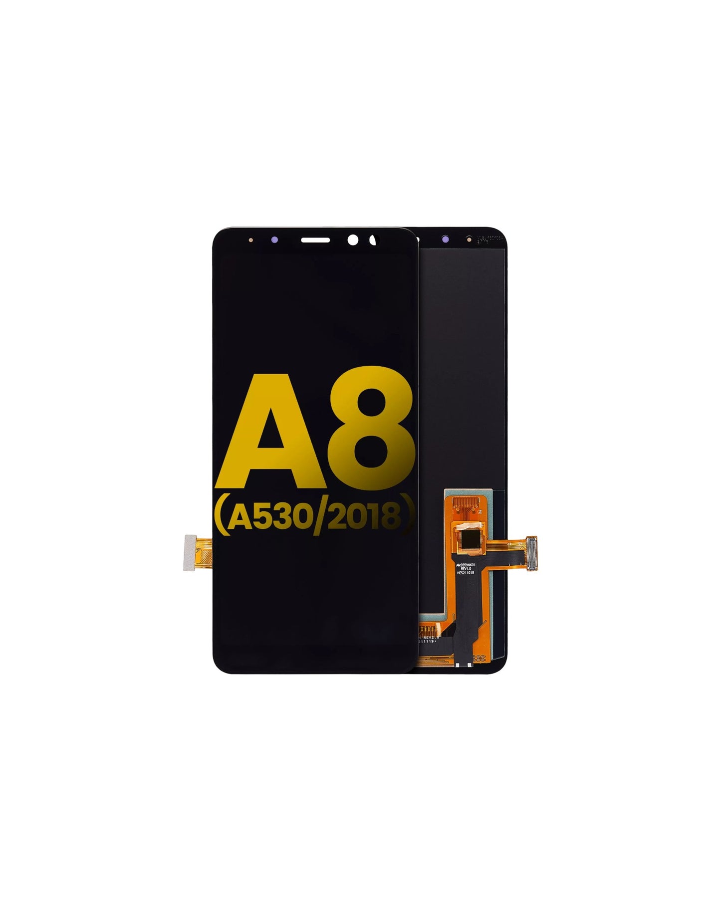 (Service Pack) LCD With Digitiser For Samsung A530F Galaxy A8 2018 Black N/F