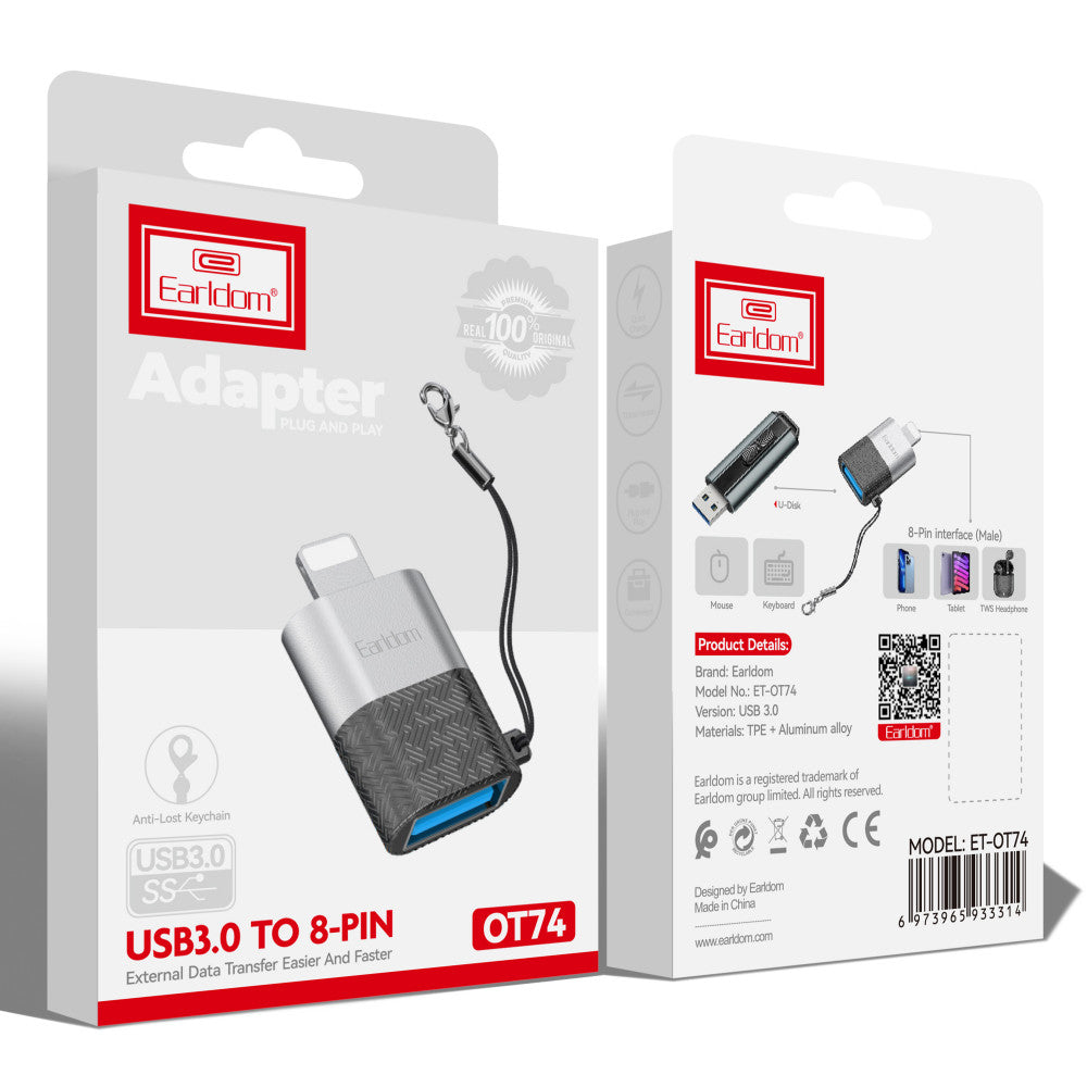 Earldom ET-OT74 USB 3.0 to Lightning Adapter OTG