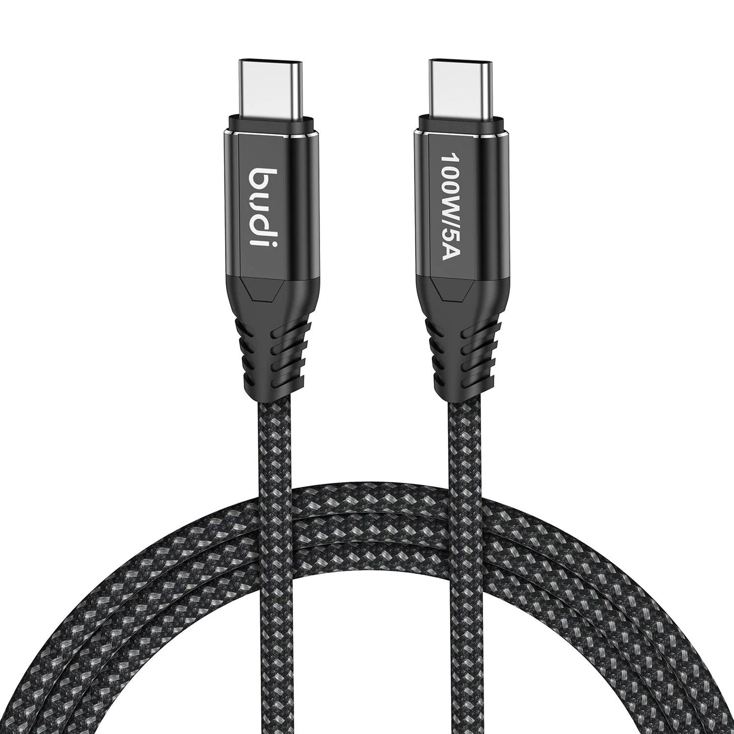 Budi Black Type C 1.5m Charging Cable