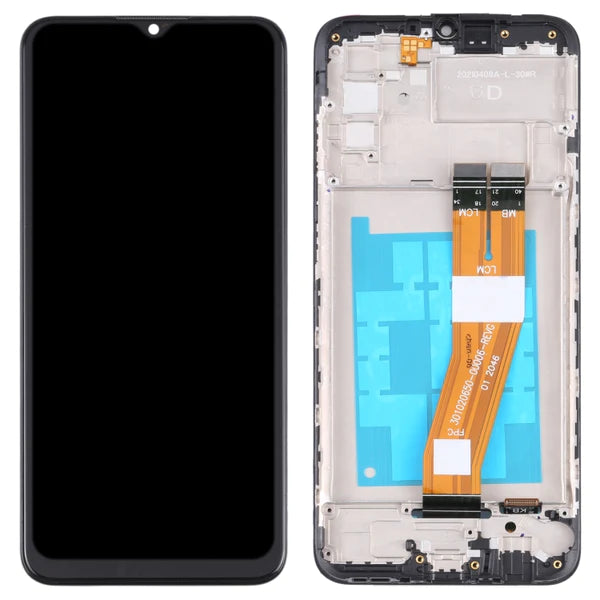 (Service Pack) LCD With Digitiser With Frame For Samsung Galaxy A02s (A025F) Black