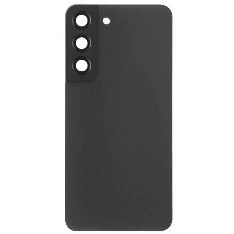 Rear Glass Battery Back Cover with Camera Lens For Samsung Galaxy S22 5G Phantom Black