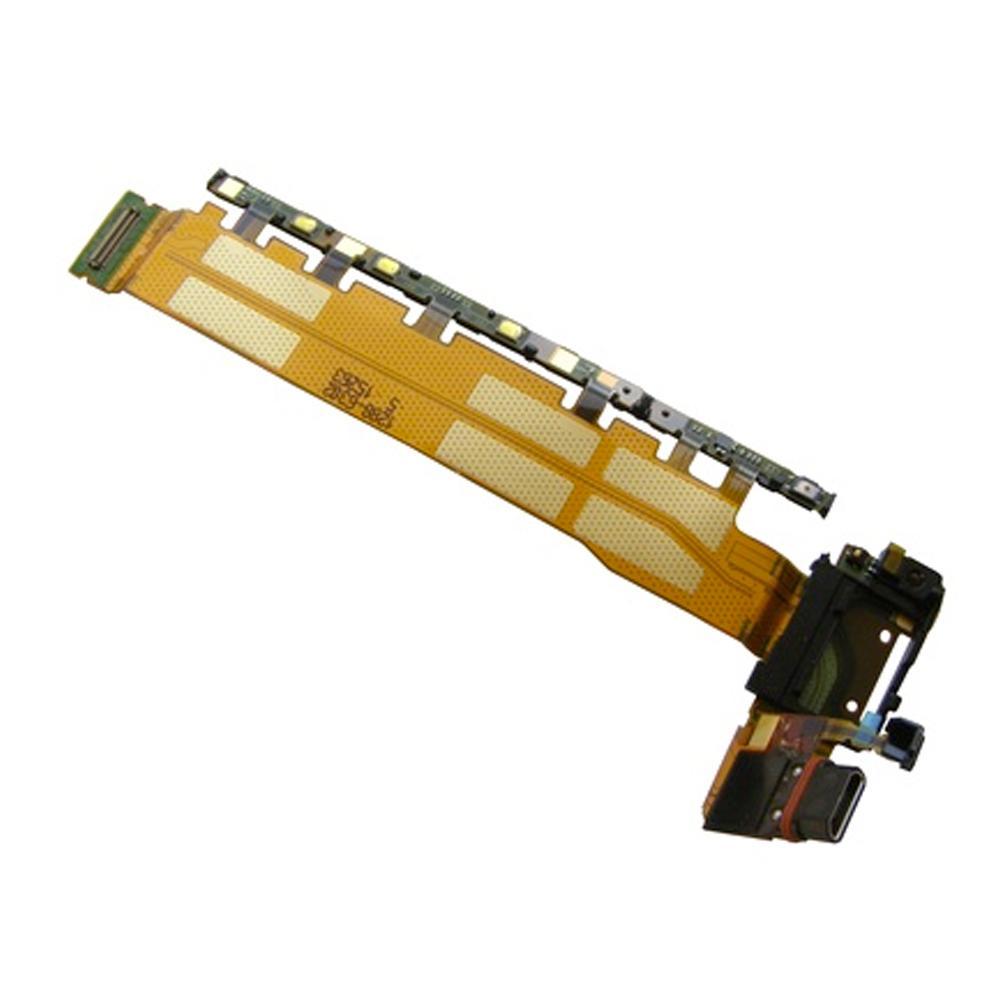 Power Button, Microphone, Volume & Charging Port With Flex For Sony Xperia-Z3 Plus
