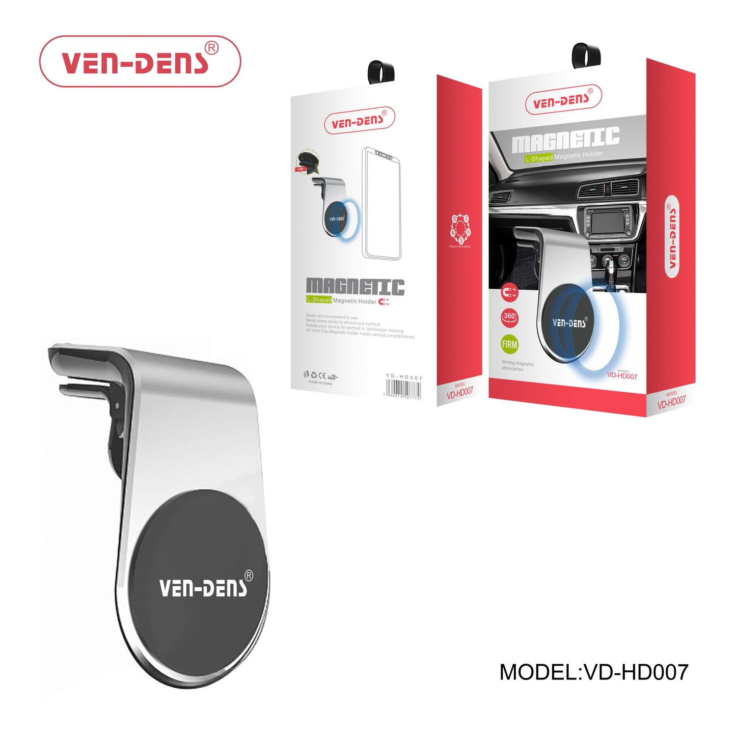 Ven-Dens VD-HD007 Magnetic Car Phone Holder