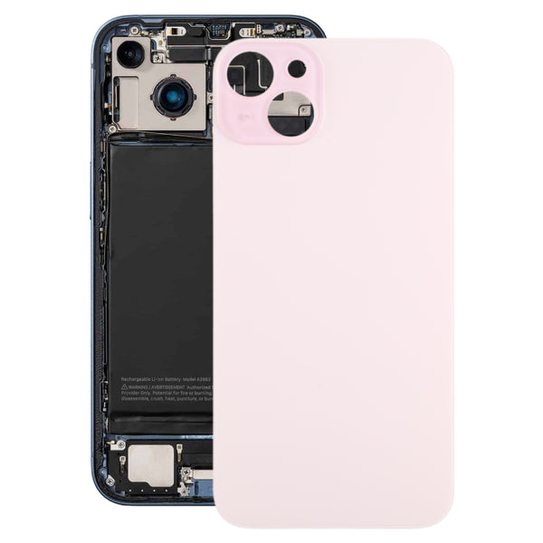 Battery Back Cover With Brackets For Apple iPhone 15 Plus (6.7) Pink