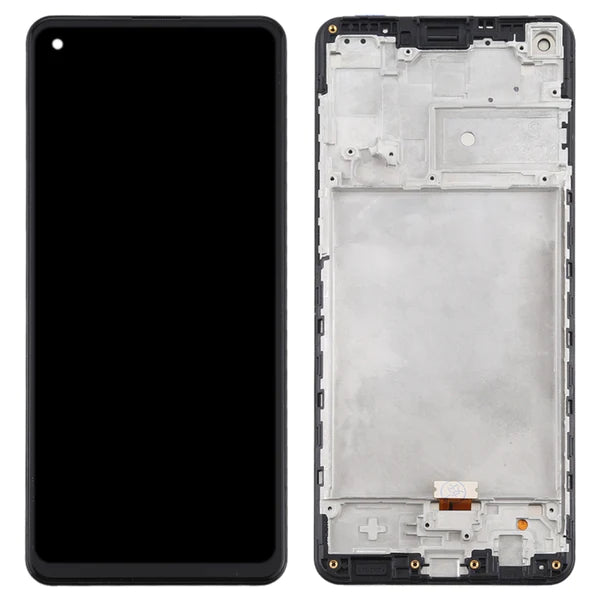 (Service Pack) LCD With Digitiser And Frame For Samsung A217F Galaxy A21s Black