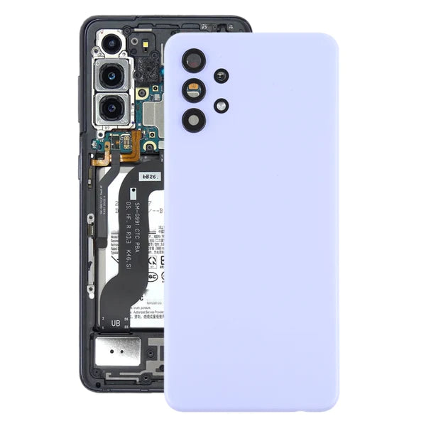 Rear Glass Back Cover With Camera Lens For Samsung Galaxy A32 5G Violet