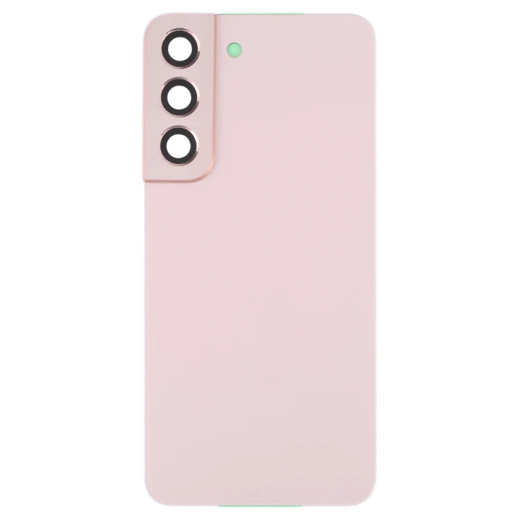 Rear Glass Battery Back Cover with Camera Lens For Samsung Galaxy S22 Plus 5G Pink Gold