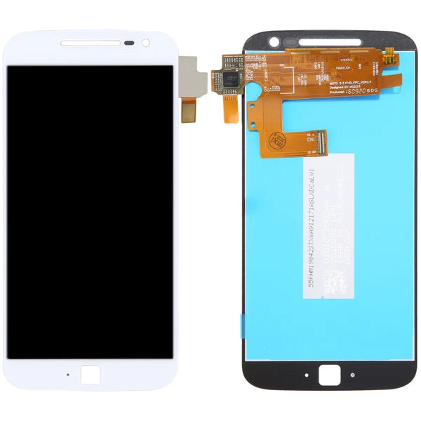LCD With Digitiser For Motorola Moto G 4G Version With Frame White