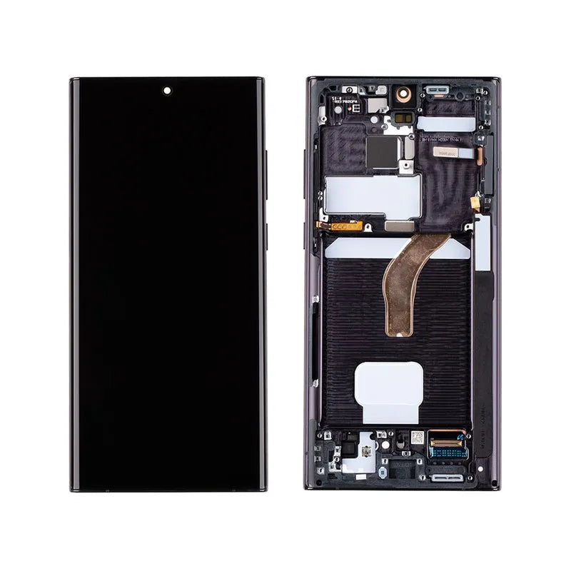 (Service Pack) LCD With Digitiser For Samsung Galaxy S22 Ultra Black