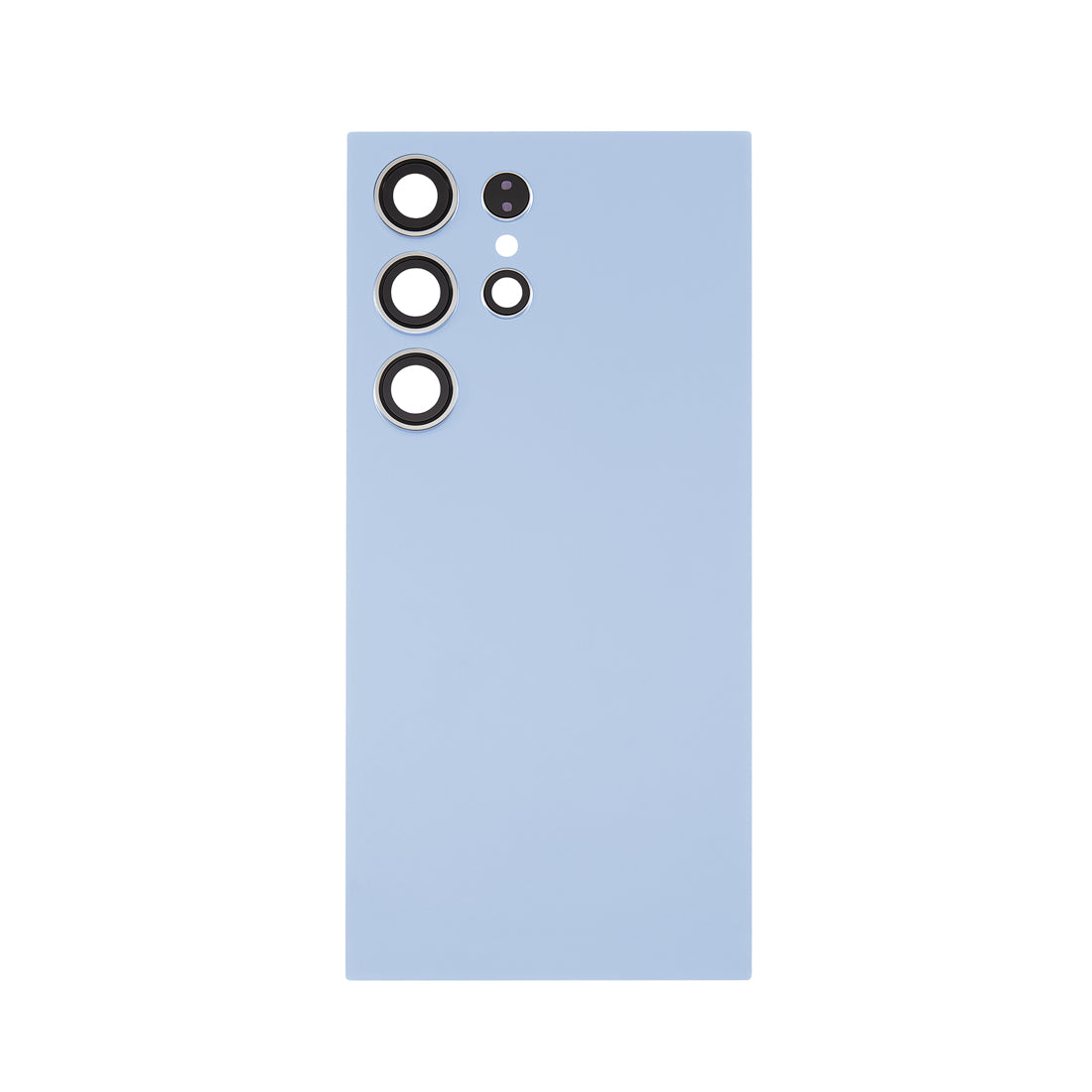 Rear Glass Battery Back Cover with Camera Lens For Samsung Galaxy S24 Ultra Titanium Blue