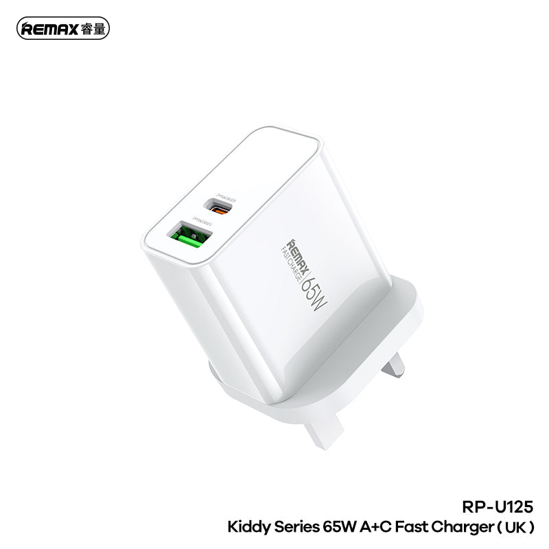 Remax RP-U125 65W Type C and USB Plug Charger