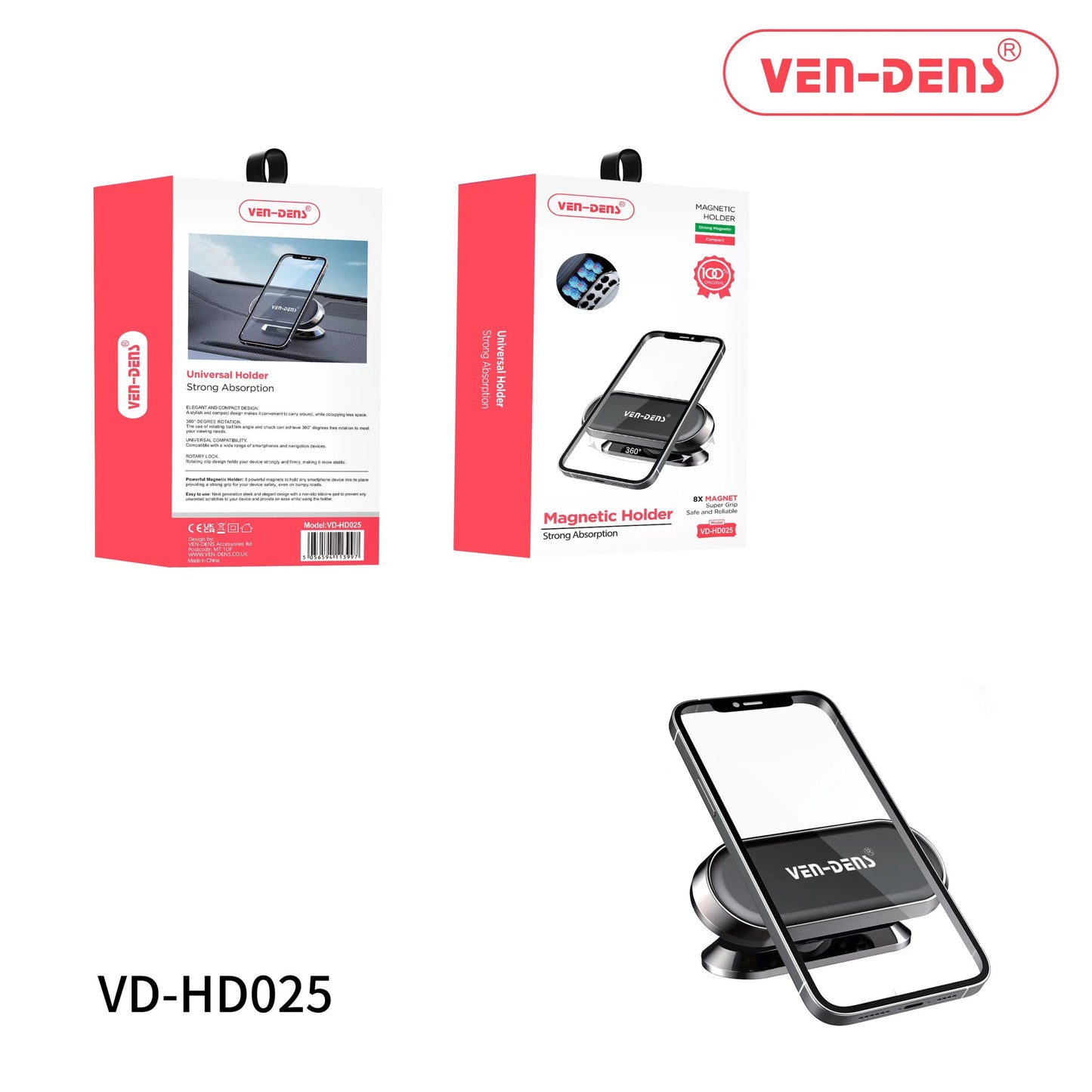 Ven-Dens VD-HD025 Universal Strong Absorption Magnet Holder