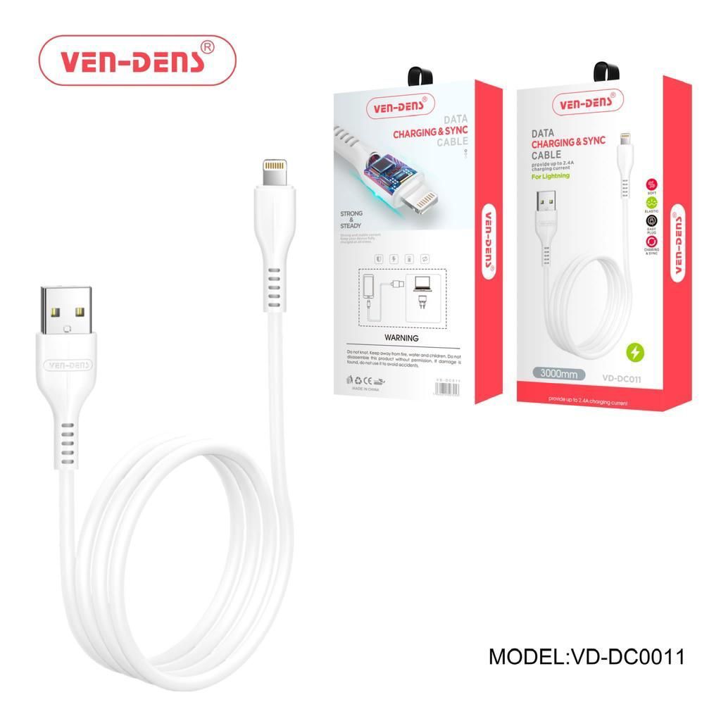Ven-Dens Lightning USB Cable 2m