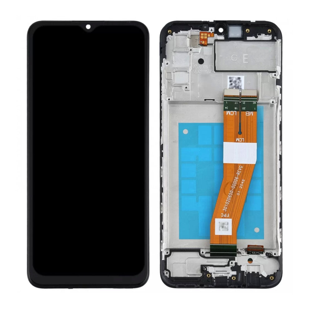 (Service Pack) LCD With Digitiser With Frame For Samsung Galaxy A02S (A025G) Black