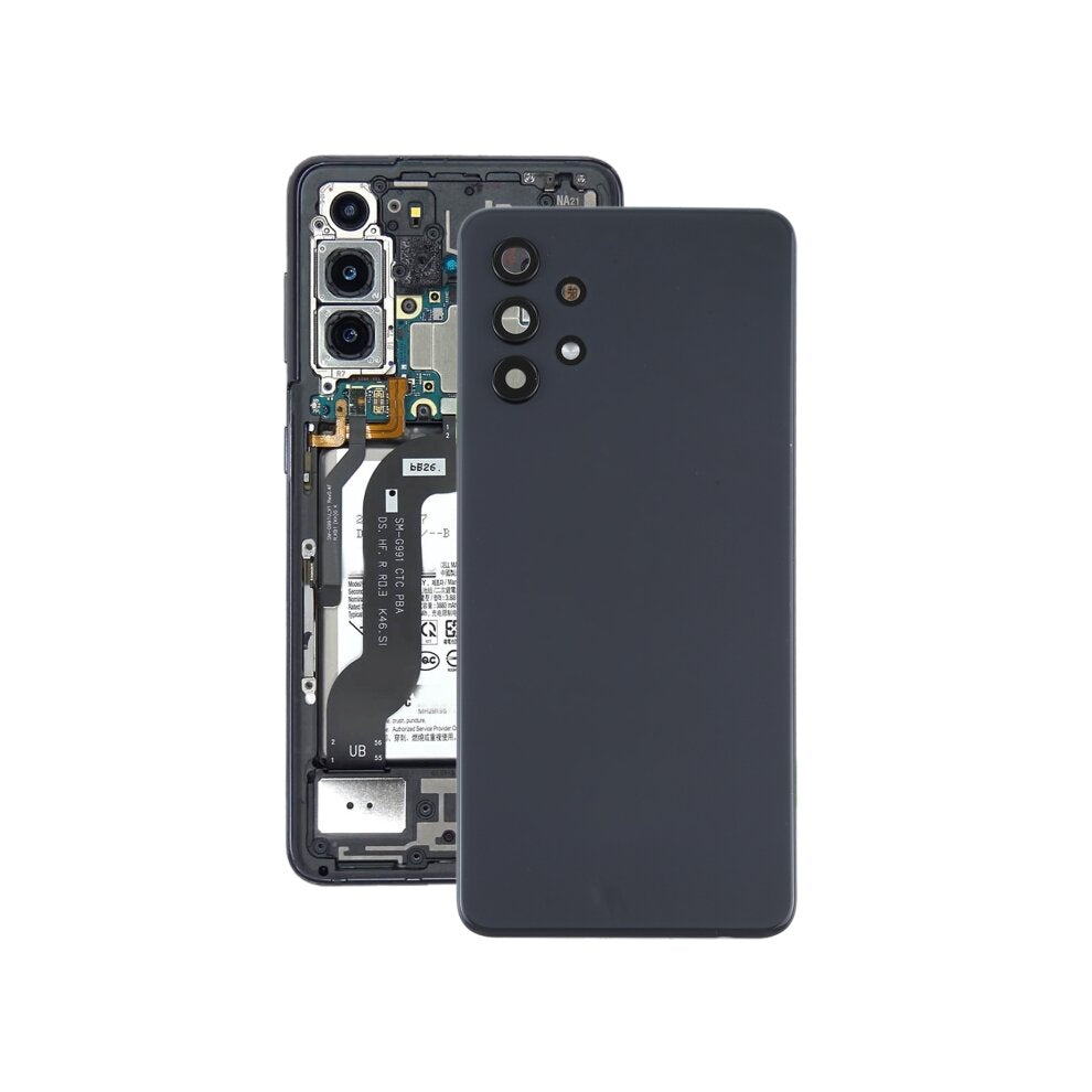Rear Glass Back Cover With Camera Lens For Samsung Galaxy A32 5G Black