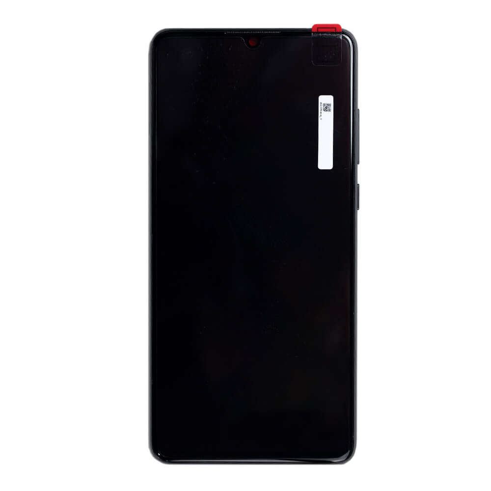 LCD With Digitiser And Frame For Huawei P30 OLED Black Glass Change