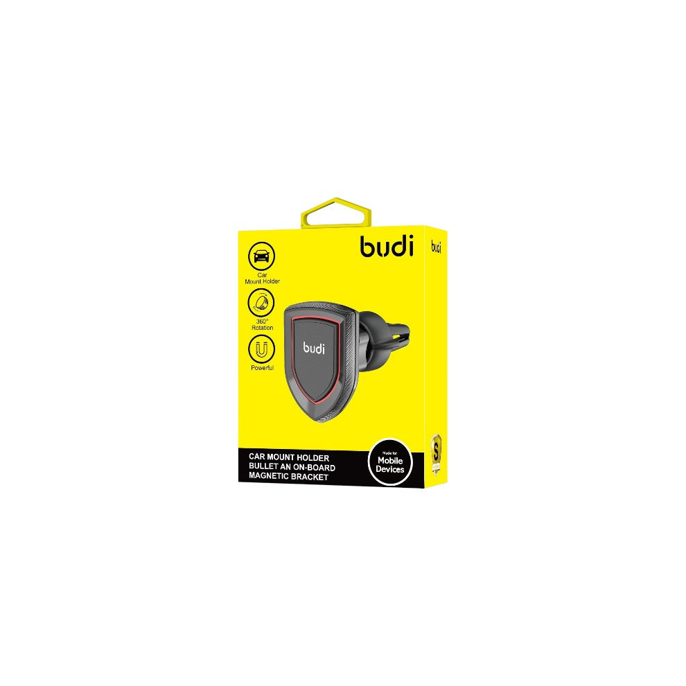 BUDI CM521B Magnetic Car Phone Mount 360 Rotating On-Board Holder with Strong Bullet Design