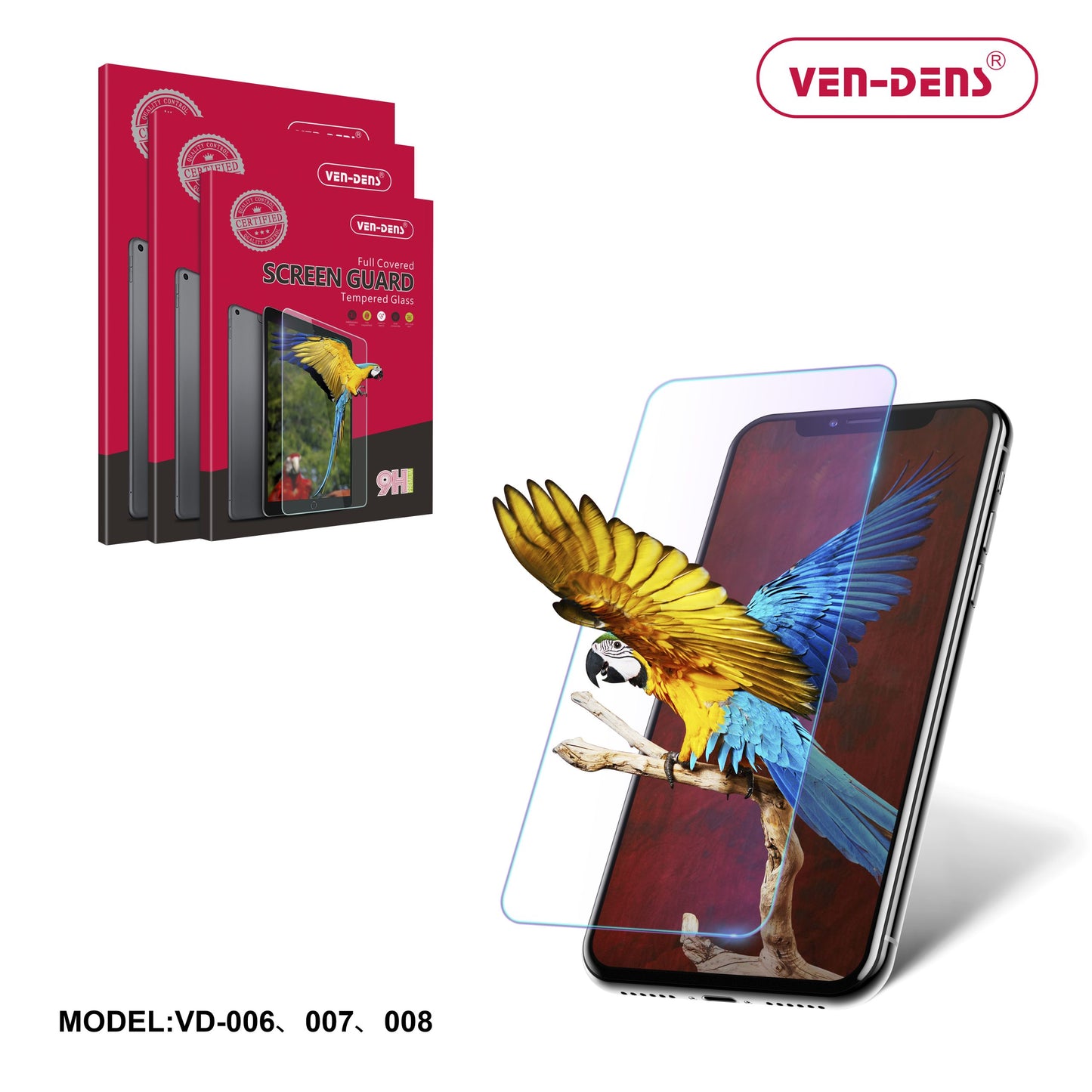 Ven-Dens Tempered Glass Screen Protector For iPad Mini 3