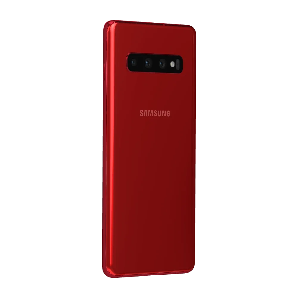 Rear Glass Back Cover for Samsung Galaxy S10 Red