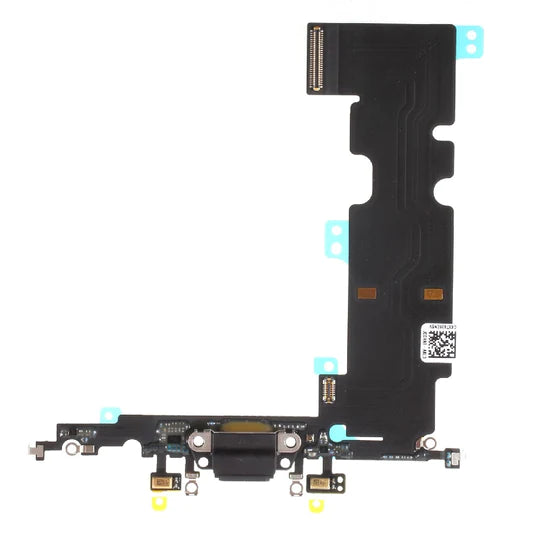Charging Port With Microphone & Flex For Apple iPhone 8 Plus Black