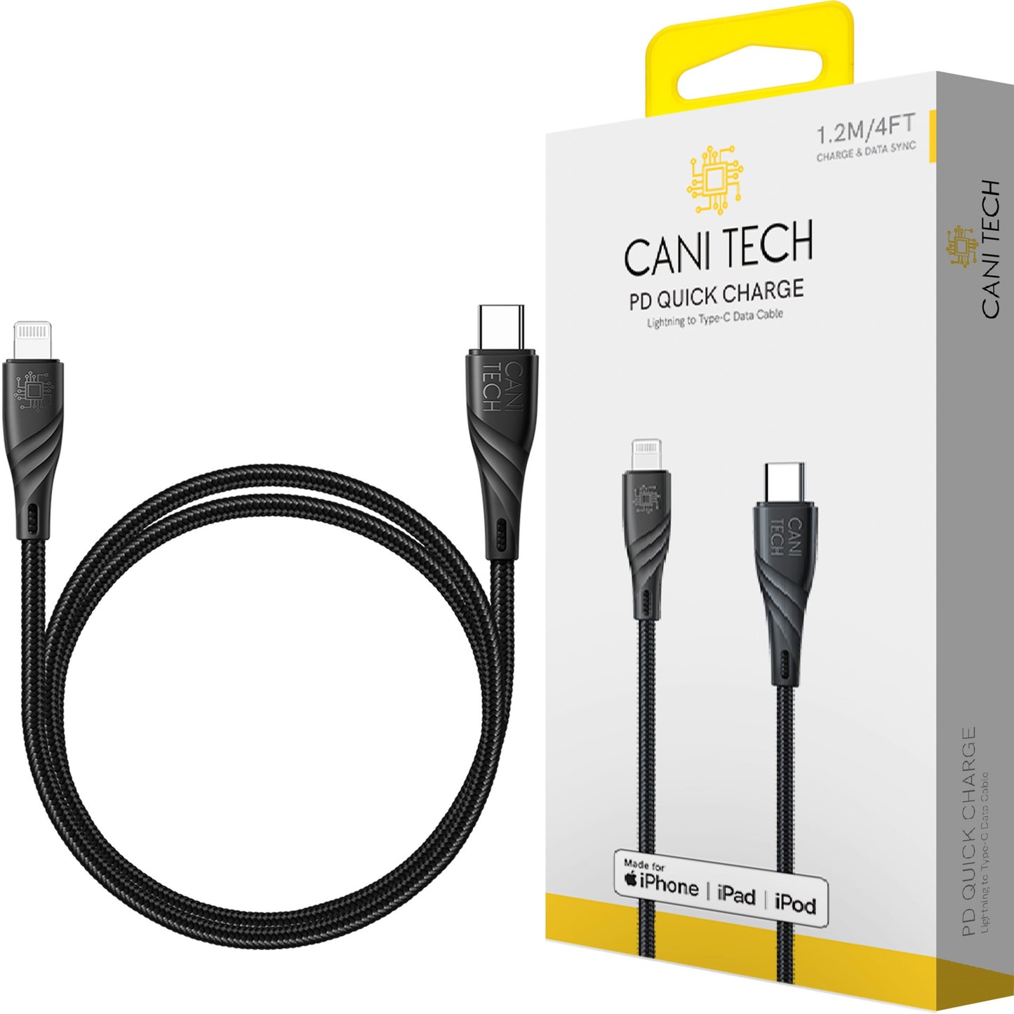 CANI Tech Lightning to Type-C Data Cable 1.2M
