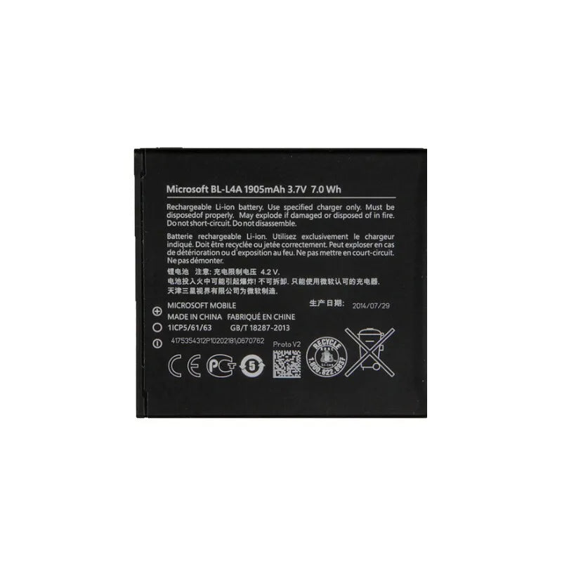 Mymo Battery For Nokia RM-1089 Lumia 535 BL-L4A