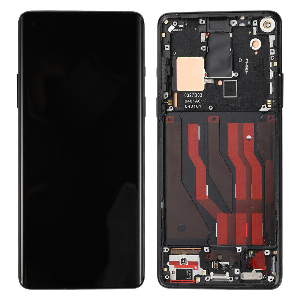 LCD With Digitiser And Frame For One Plus 8 5G Black