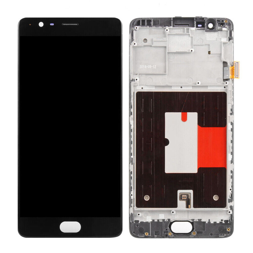 LCD With Digitiser For One Plus 3 Black