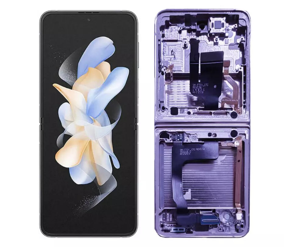 (Service Pack) LCD With Digitiser For Samsung Galaxy Z Flip 4 (5G) Purple