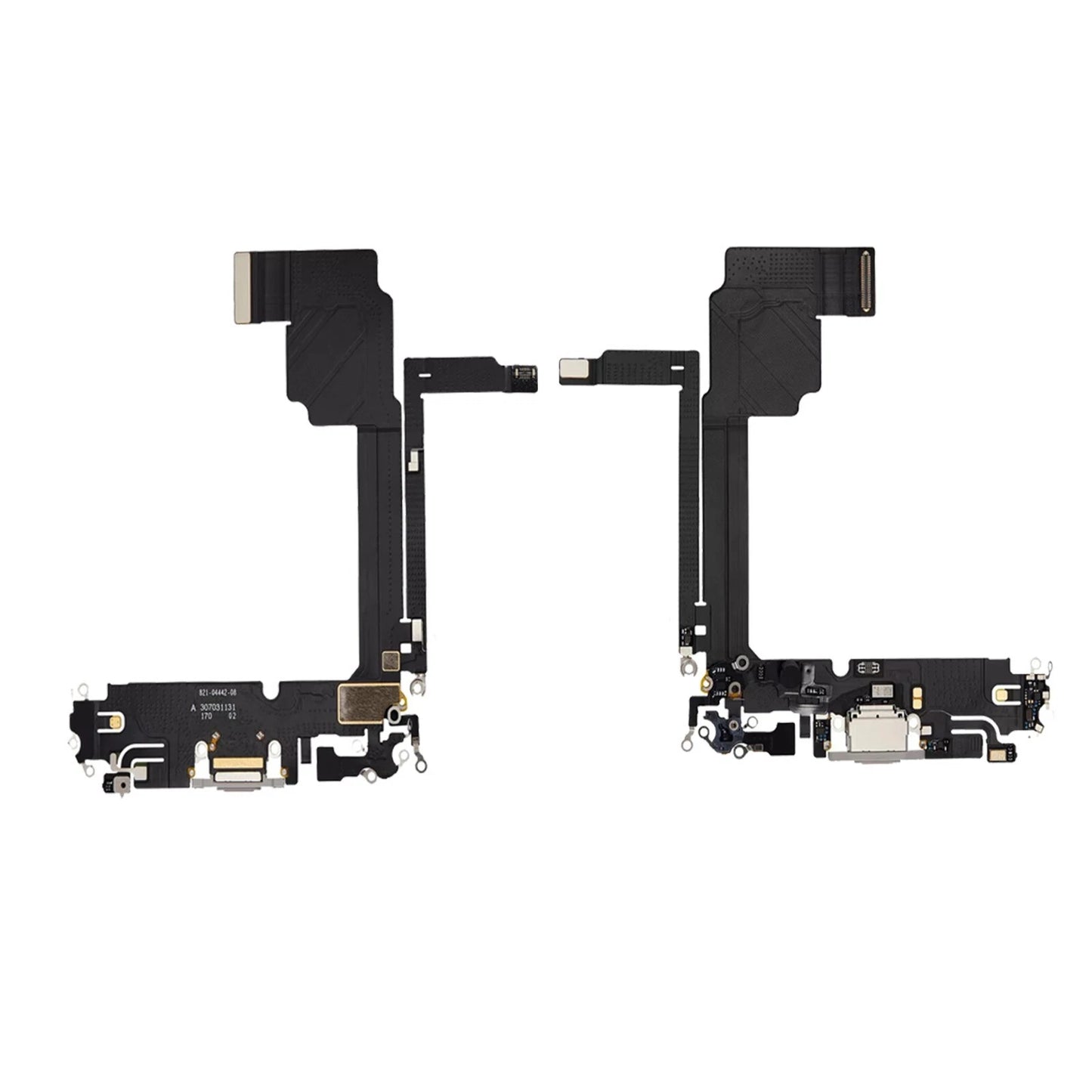 Charging Port With Microphone & Flex For Apple iPhone 15 Pro Black Original IC