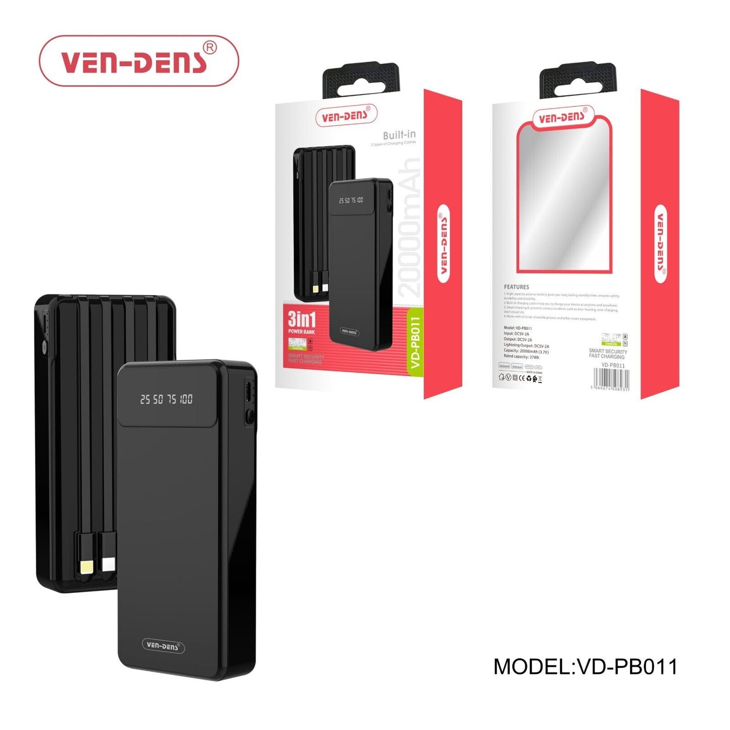 Ven-Dens VD-PB014 20000mAh