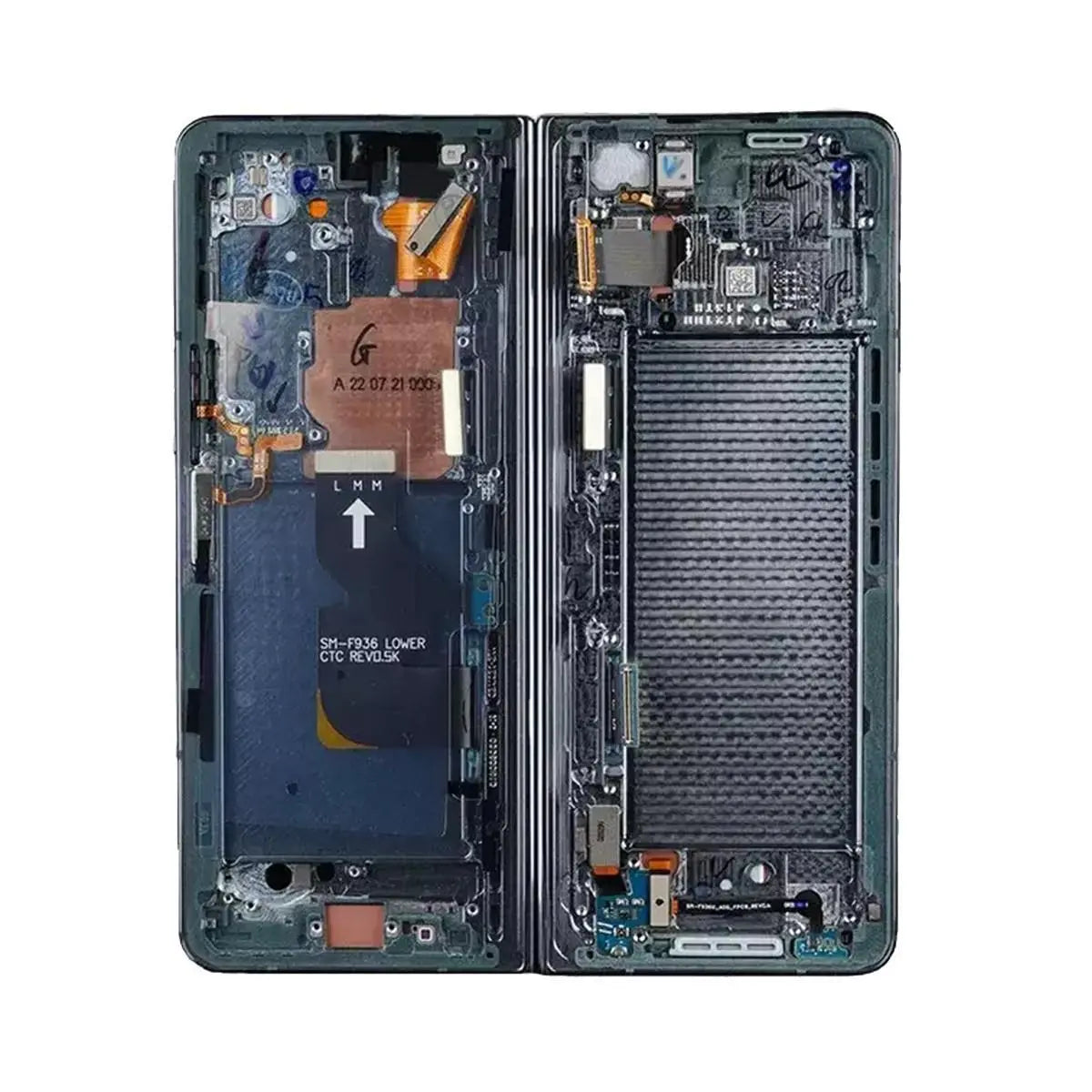 (Service Pack) LCD With Digitiser For Samsung Galaxy Z Fold 4 (5G) Grey/Green