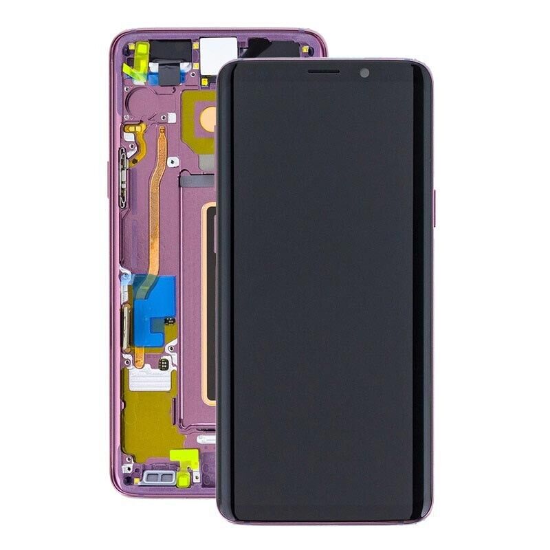 LCD With Digitiser & Frame For Samsung Galaxy S9 Violet GC