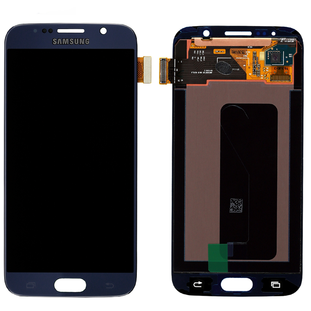 LCD With Digitiser For Samsung G920F Galaxy S6 Black/Blue OLED