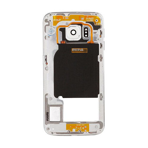 Bezel Frame with Power and Volume Flex For Samsung G925F S6 Edge White