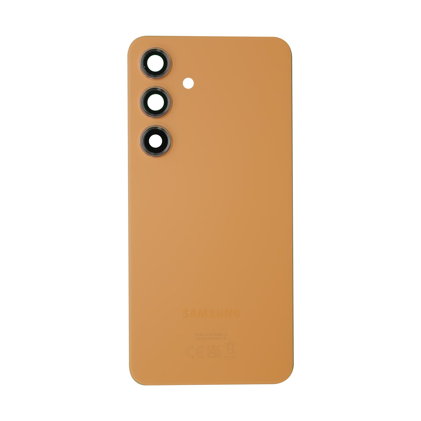 Rear Glass Battery Back Cover with Camera Lens For Samsung Galaxy S24 Plus Sandstone Orange