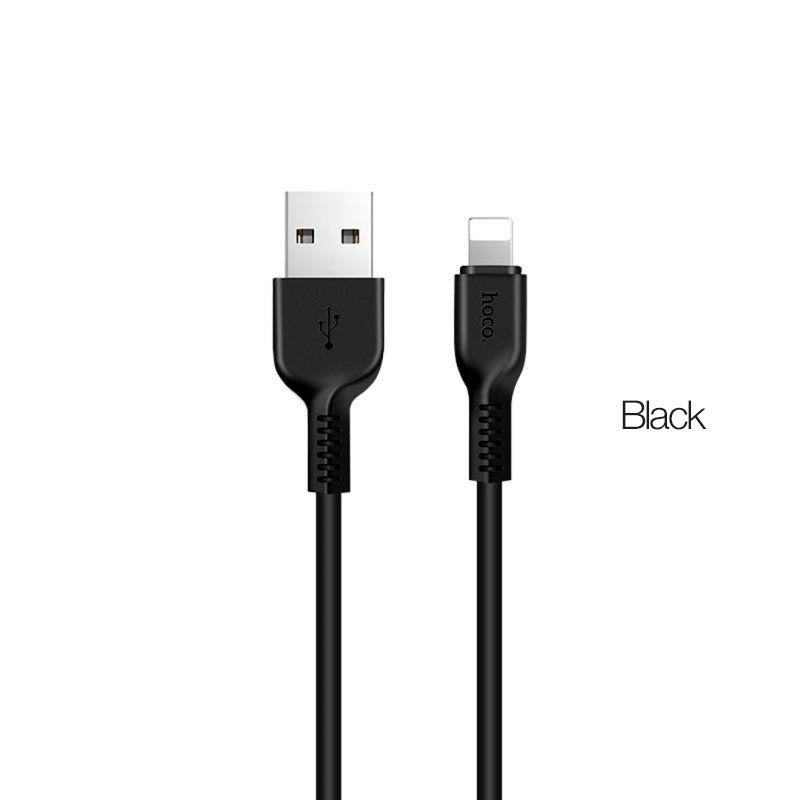 Hoco X20 Flash Charging Cable For Lightning 1M Black