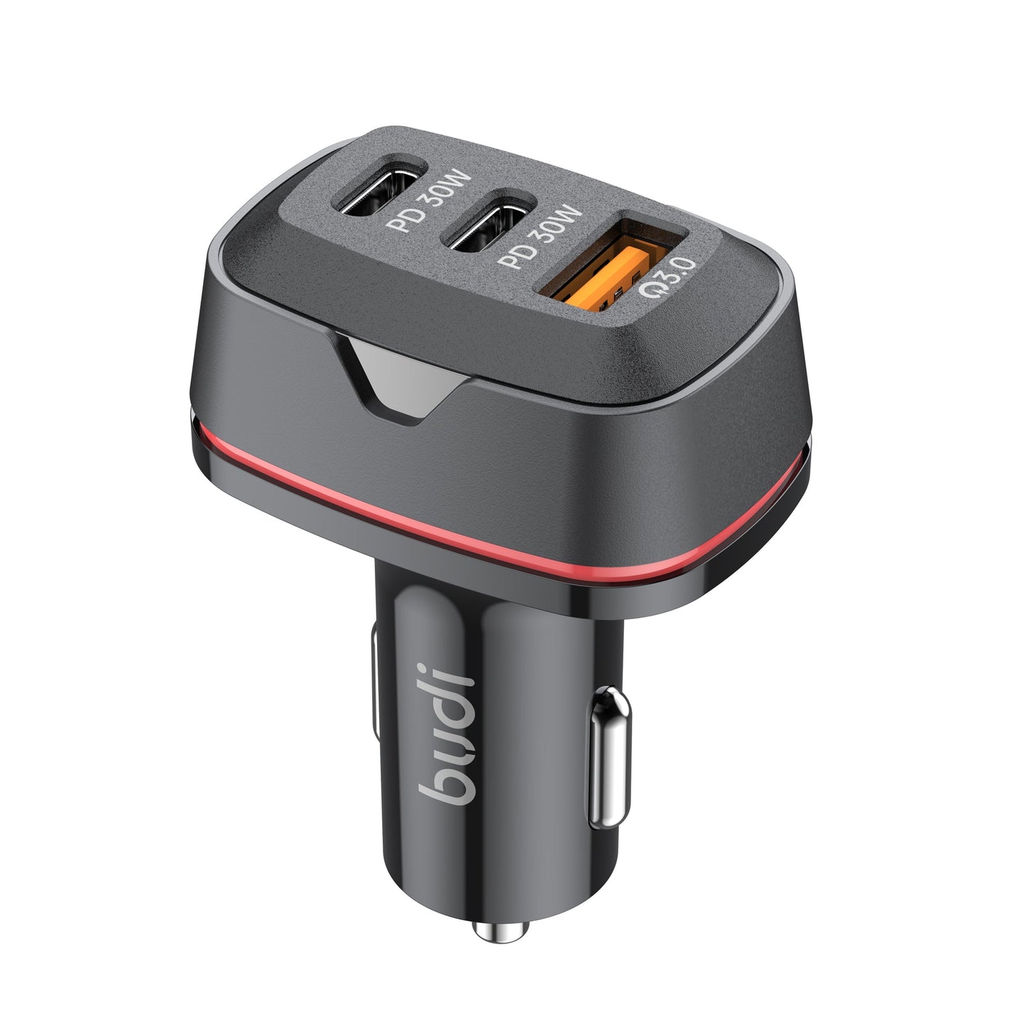 Budi 60W Dual USB-C PD & QC3.0 Car Charger
