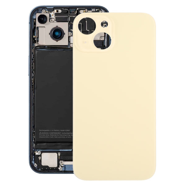 Battery Back Cover With Brackets For Apple iPhone 15 (6.1) Yellow