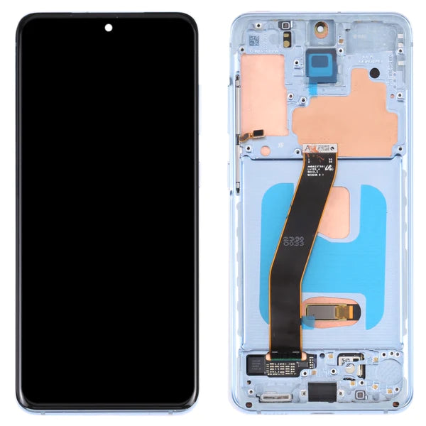 (Service Pack) LCD With Digitiser For Samsung Galaxy S20 Blue