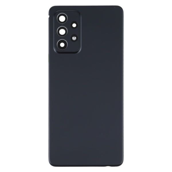 Rear Glass Back Cover With Camera Lens For Samsung Galaxy A52 5G Black