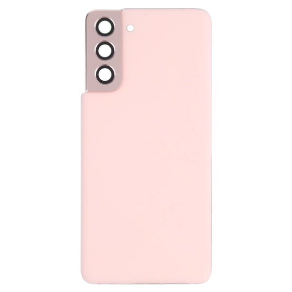 Rear Glass Battery Back Cover with Camera Lens For Samsung Galaxy S21 5G Phantom Pink
