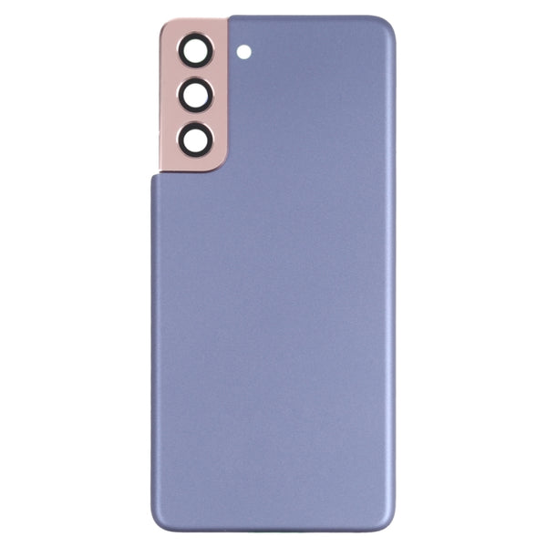 Rear Glass Battery Back Cover with Camera Lens For Samsung Galaxy S21 5G Phantom Violet