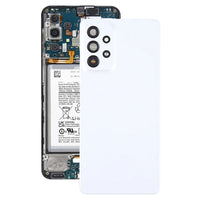 Rear Glass Back Cover With Camera Lens For Samsung Galaxy A32 5G White