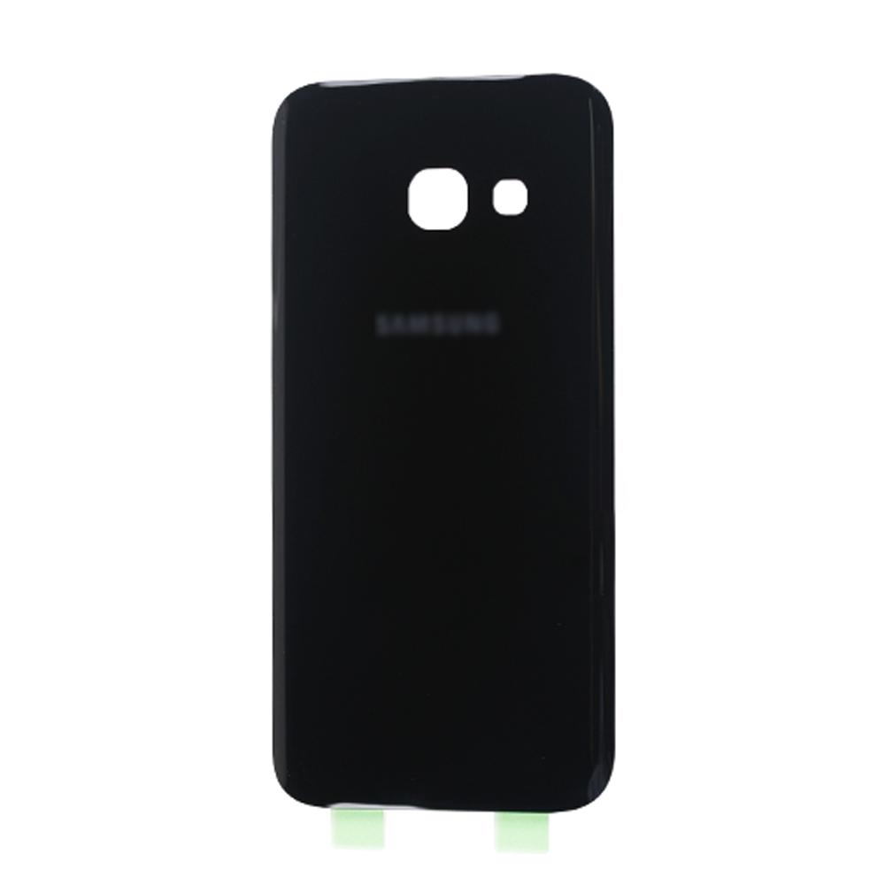 Rear Glass Back Cover for Samsung Galaxy A3 2017 A320F Black